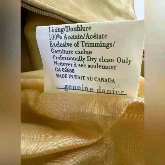 Vintage 90’s Danier Genuine Leather  Pencil Knee Length Career-Wear Skirt in Tan - Picture 6 of 7